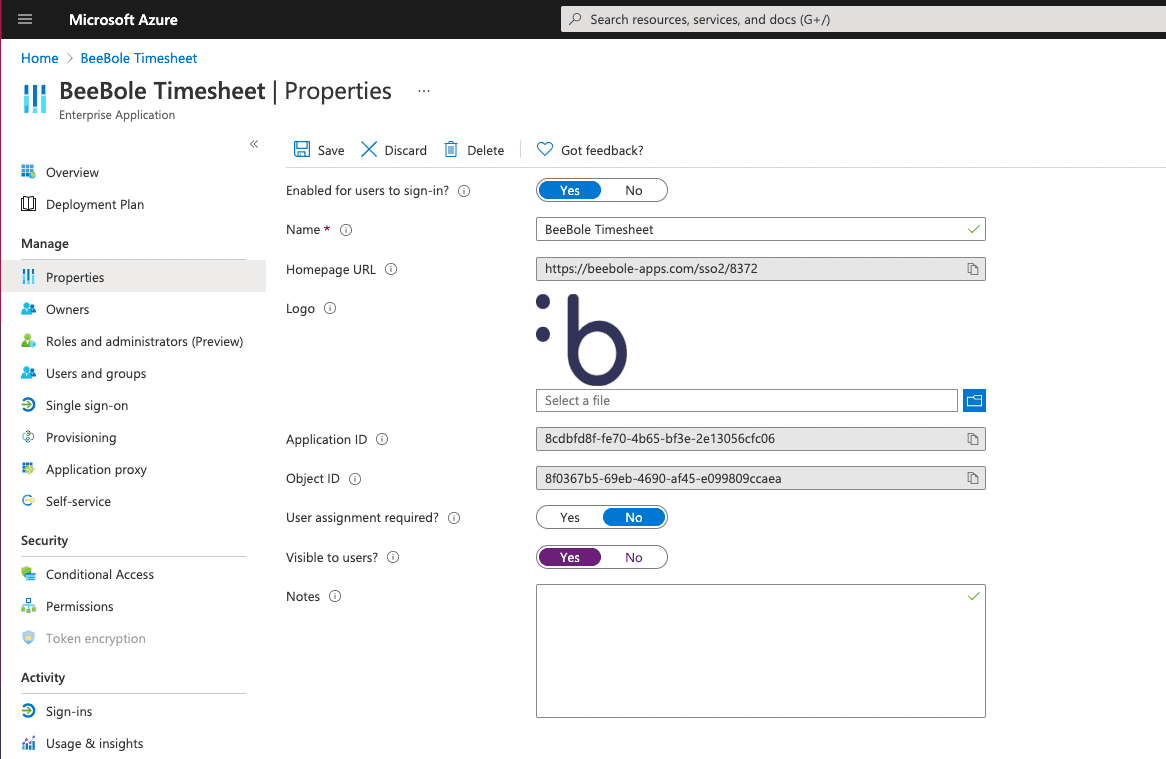 Microsoft Azure integration