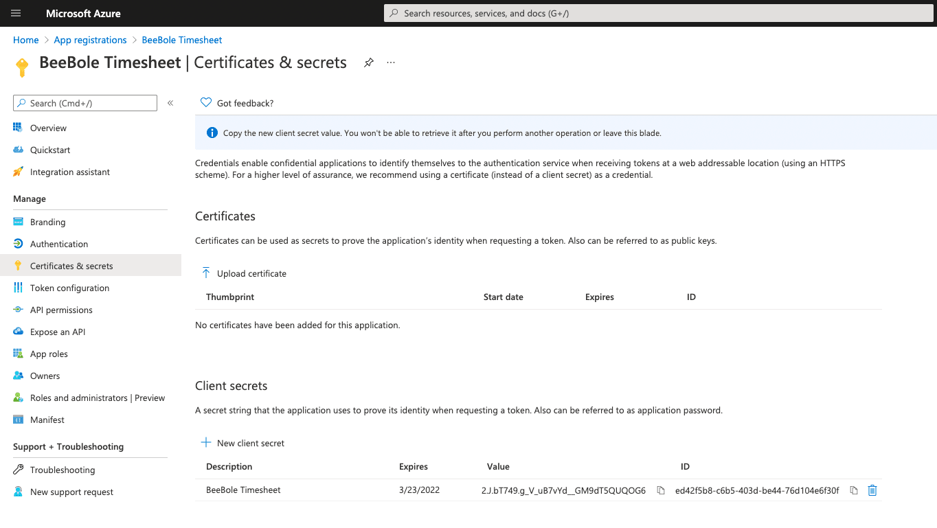 Microsoft Azure integration