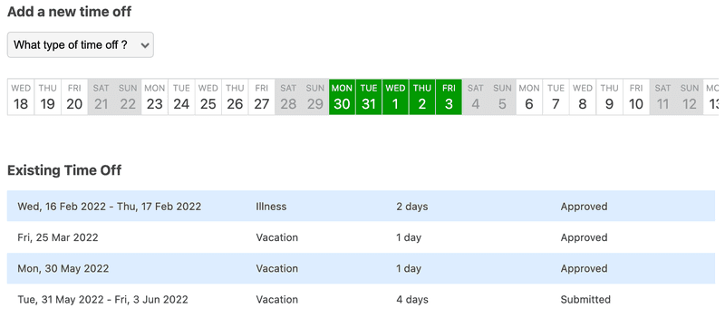 Beebole: logiciel pointage simple