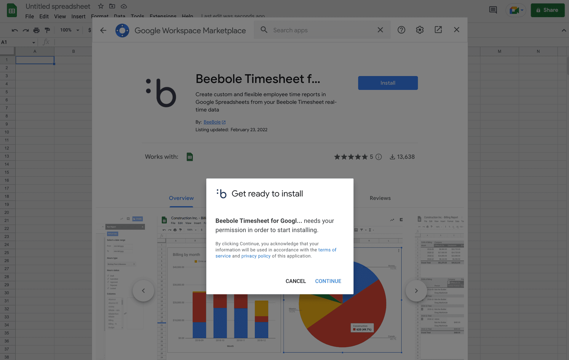 Google sheets add on