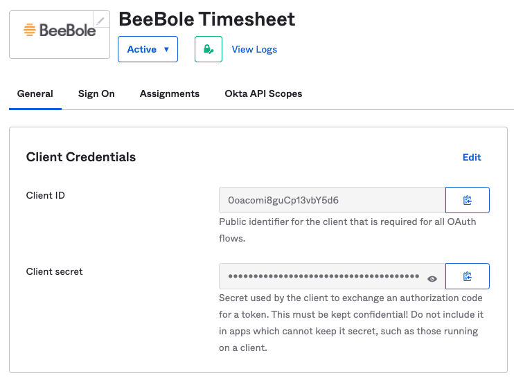 Integrate Okta and Beebole