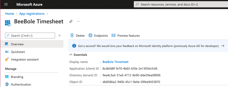 Microsoft Azure integration
