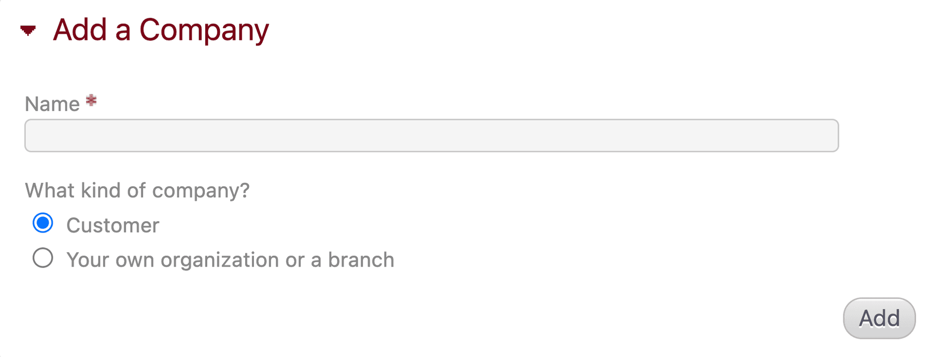 Add a company module
