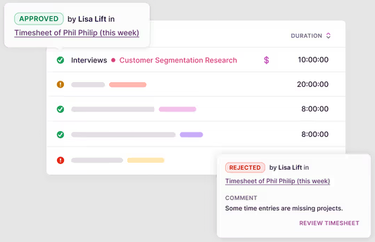Screenshot of Toggl Track