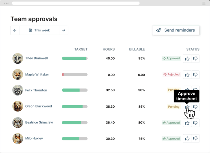 Screemshot of My Hours
