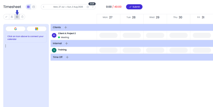 How to connect Google Calendar to your Beebole timesheet 4 Link Google Calendar to Beebole directly in the timesheet