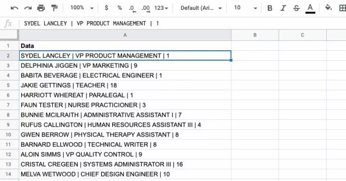 how to clean ugly data in google sheets for human resources