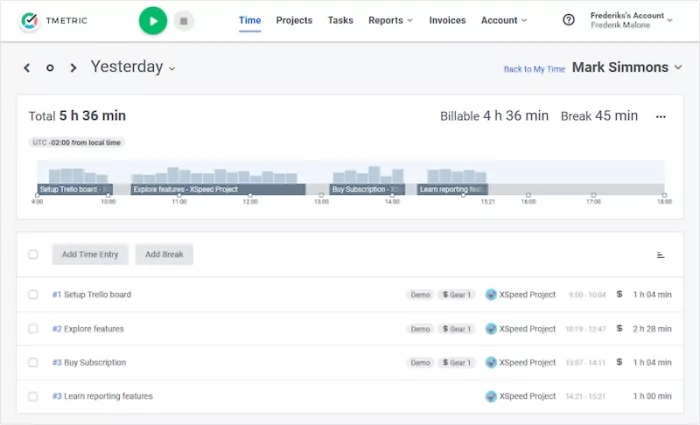 TMetric Time Tracking