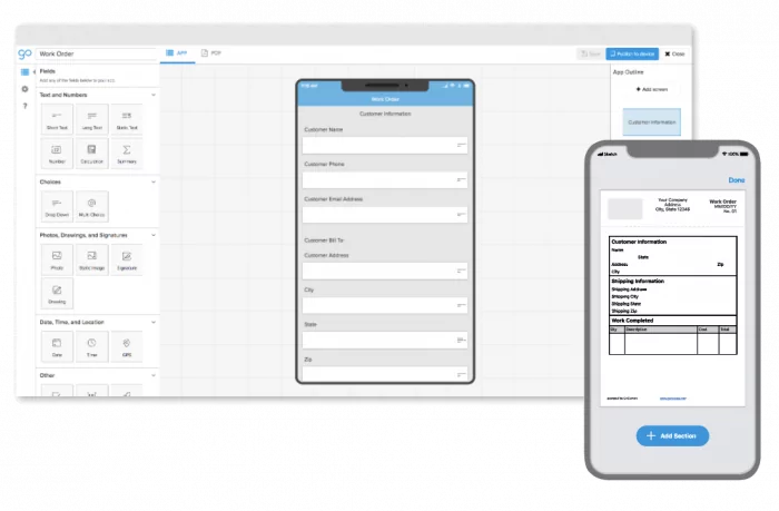GoCanvas is one of the top apps for construction workers, making paperwork and forms easier than ever.