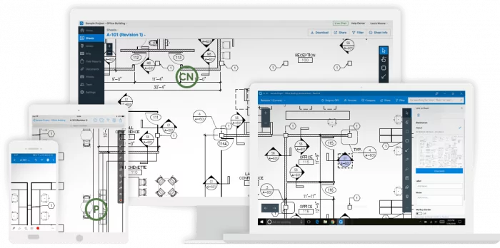 This app for construction workers allows you to easily collaborate on blueprints and maps