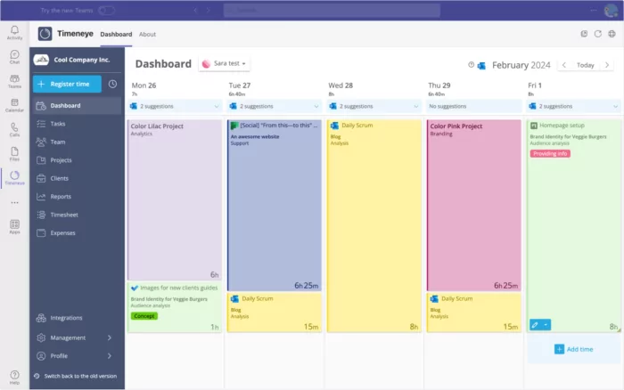 Timeneye is a project time tracking tool that allows you to manage billables.