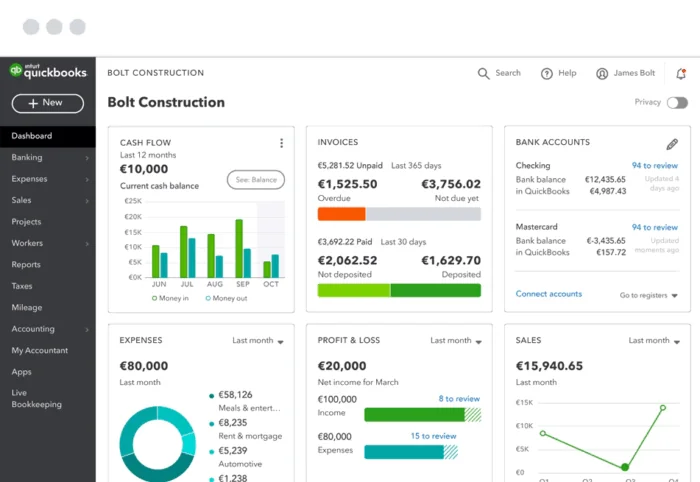 Top 11 best time tracking tools with automated timesheet approval workflows for managers 4 Screenshot of quickbooks